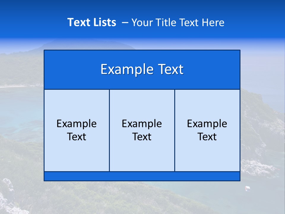 Beach Sand Island PowerPoint Template