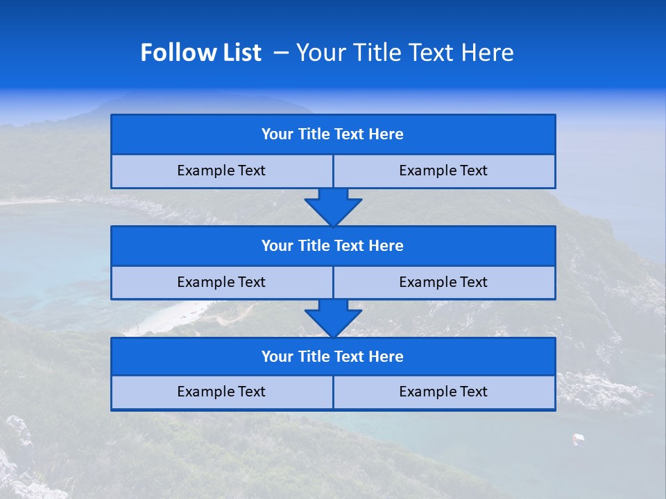Beach Sand Island PowerPoint Template