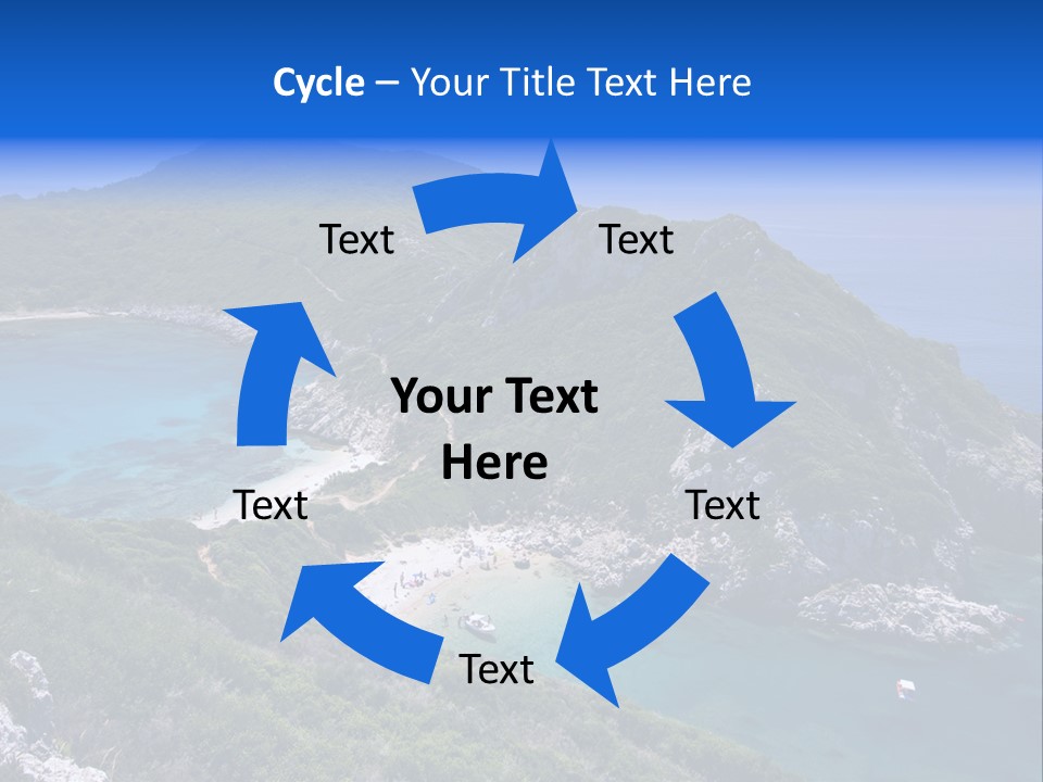 Beach Sand Island PowerPoint Template