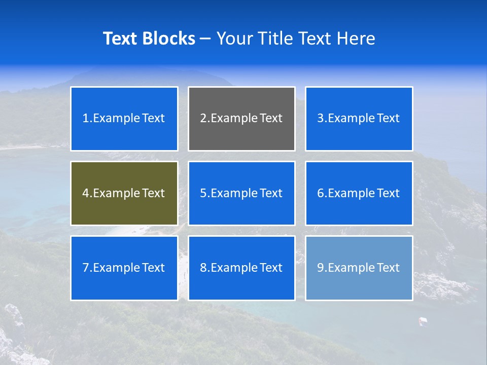 Beach Sand Island PowerPoint Template