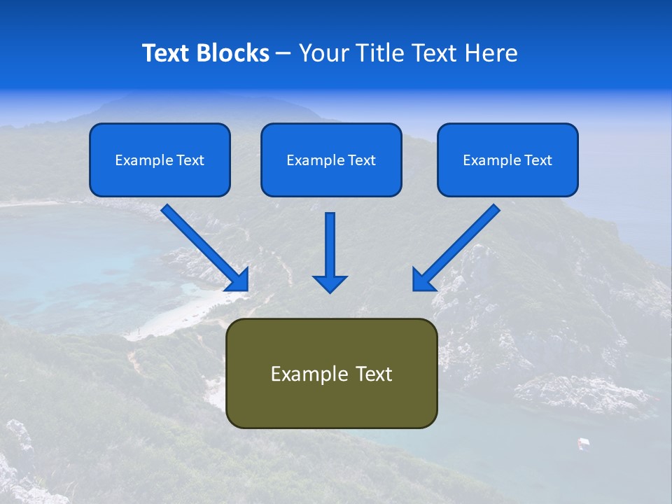 Beach Sand Island PowerPoint Template