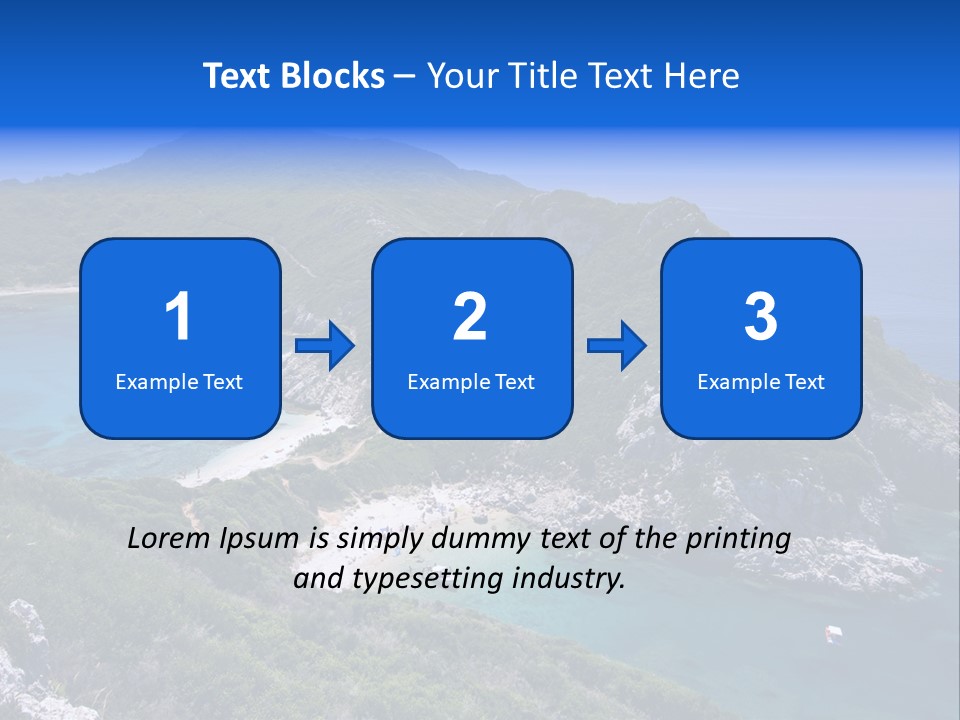 Beach Sand Island PowerPoint Template