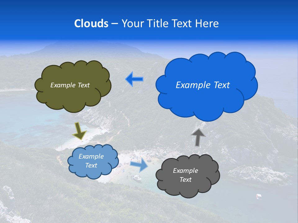 Beach Sand Island PowerPoint Template