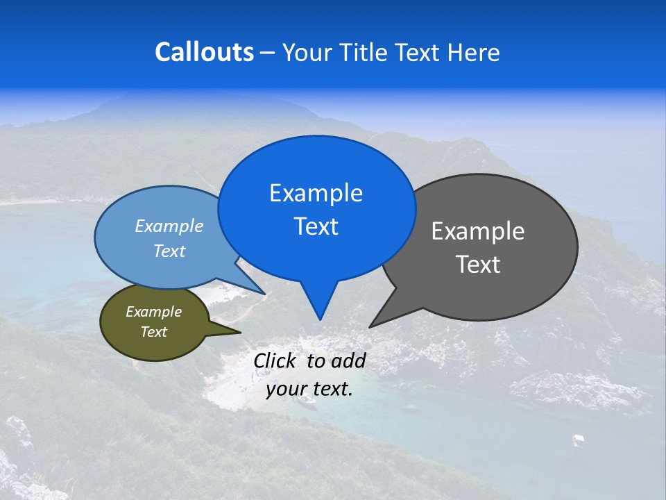 Beach Sand Island PowerPoint Template