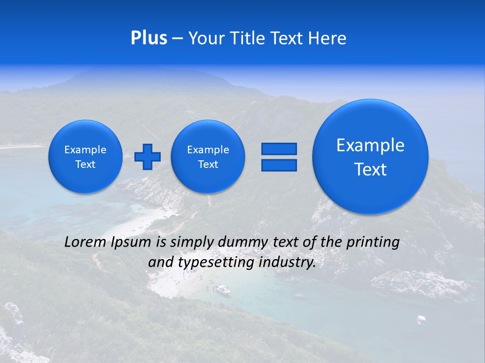 Beach Sand Island PowerPoint Template