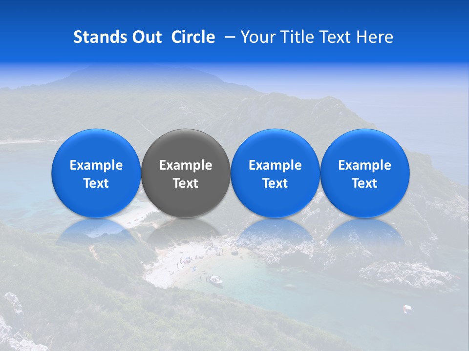 Beach Sand Island PowerPoint Template