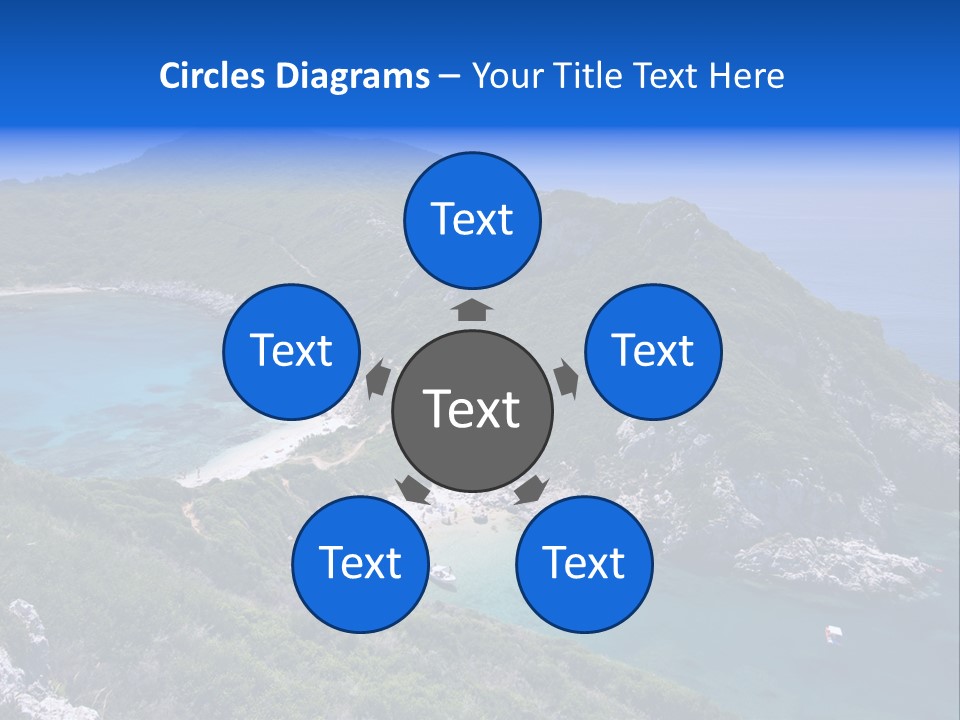 Beach Sand Island PowerPoint Template