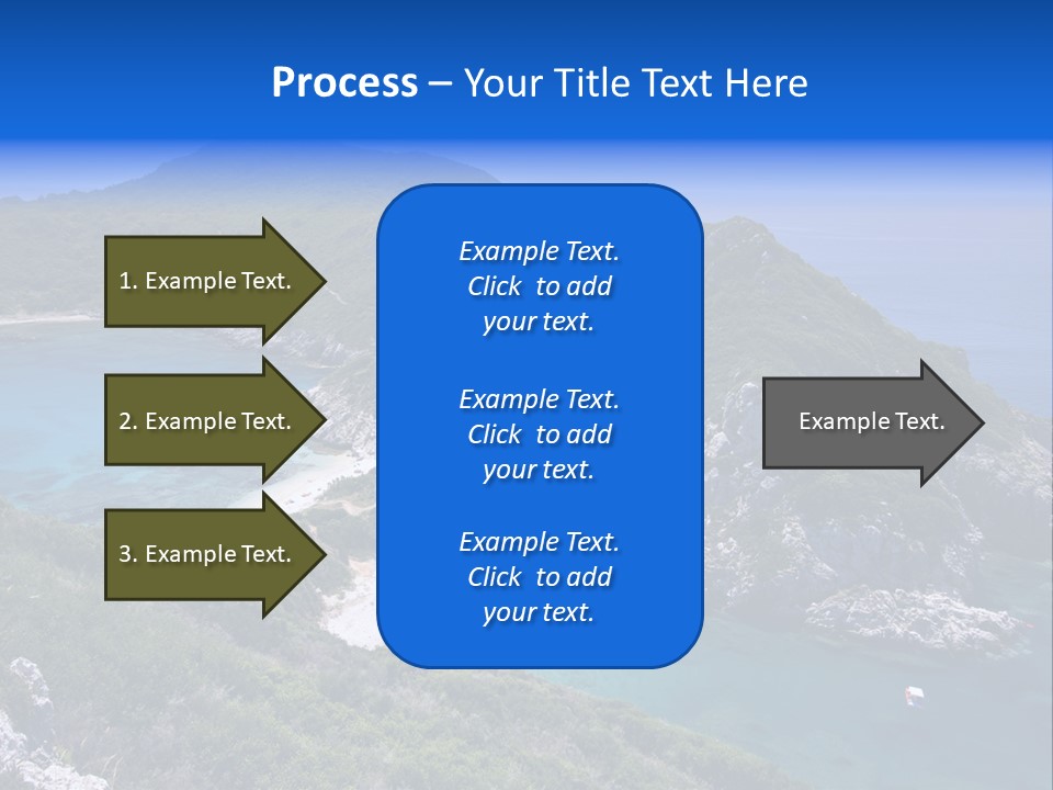 Beach Sand Island PowerPoint Template