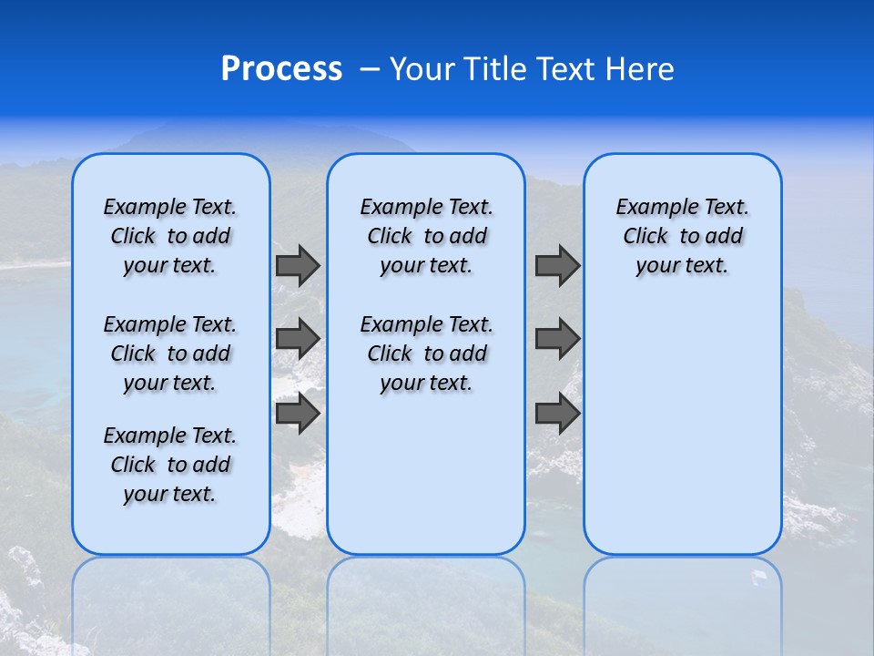 Beach Sand Island PowerPoint Template