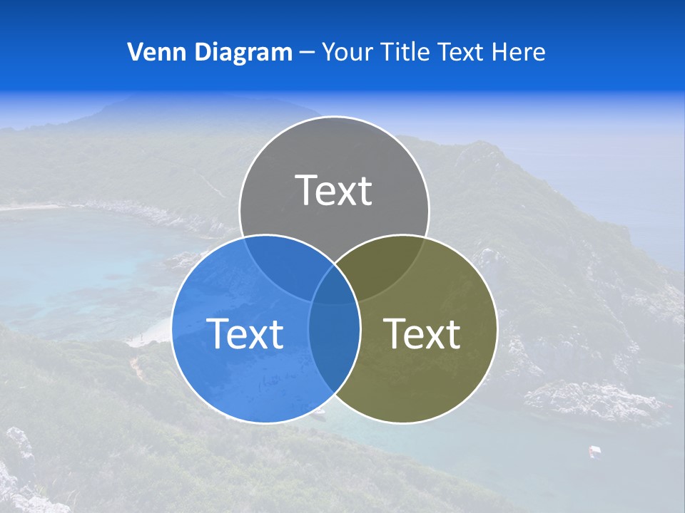 Beach Sand Island PowerPoint Template