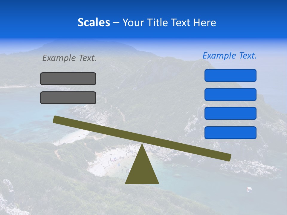 Beach Sand Island PowerPoint Template
