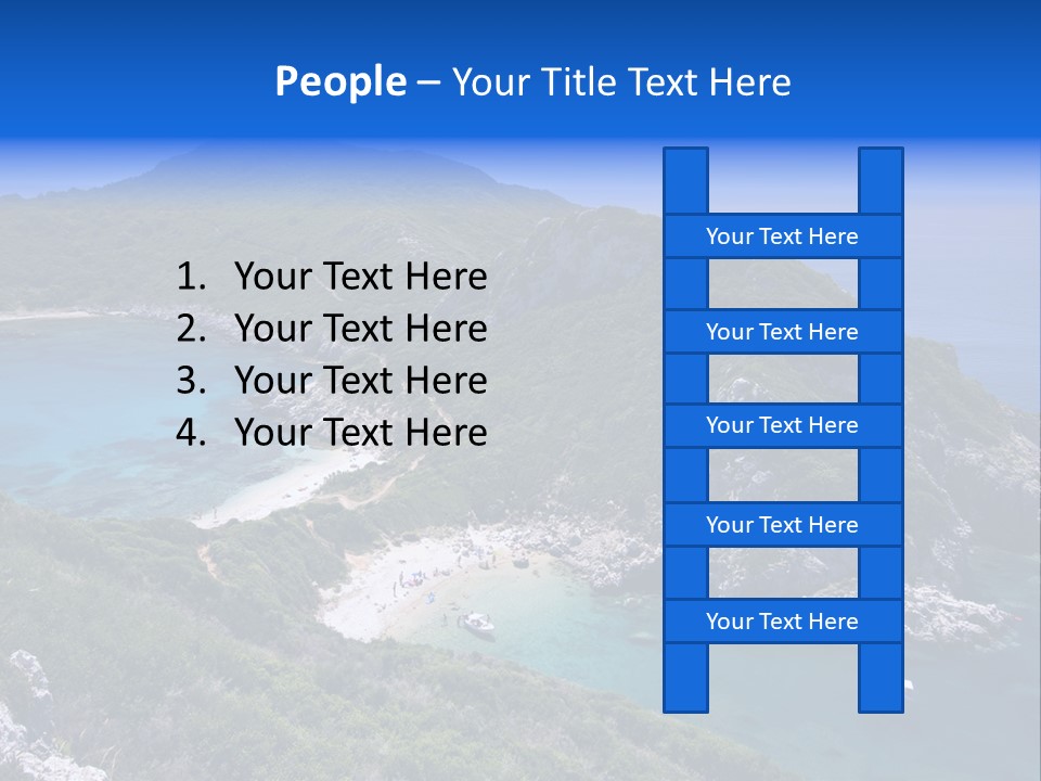 Beach Sand Island PowerPoint Template