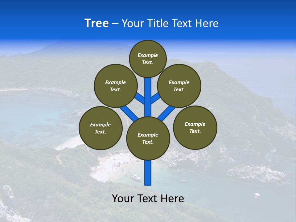 Beach Sand Island PowerPoint Template