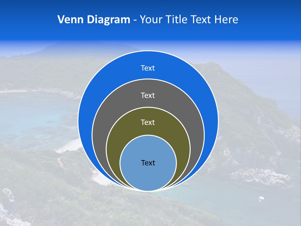 Beach Sand Island PowerPoint Template