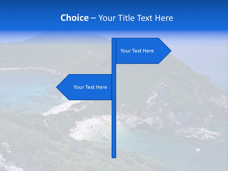 Beach Sand Island PowerPoint Template