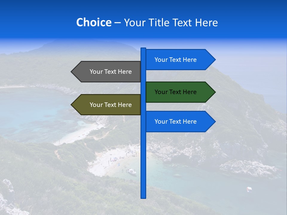 Beach Sand Island PowerPoint Template