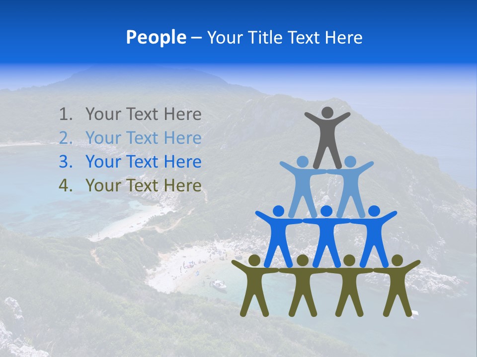 Beach Sand Island PowerPoint Template