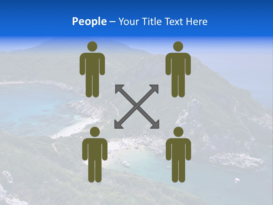 Beach Sand Island PowerPoint Template