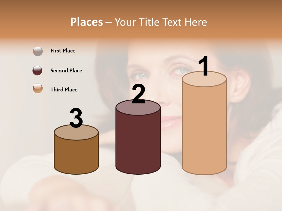 Woman Low Optic PowerPoint Template