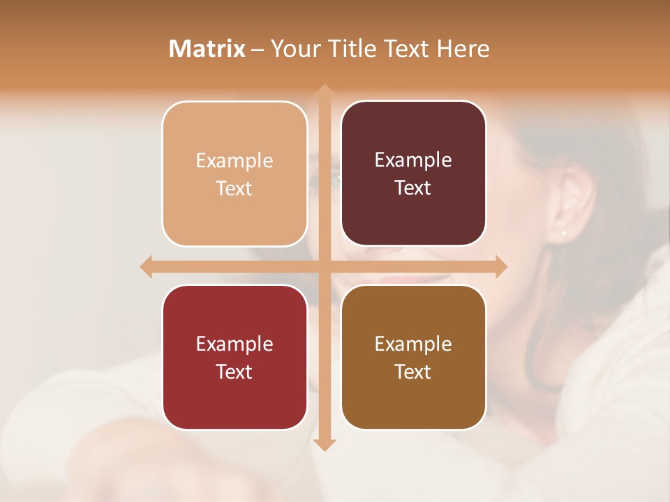 Woman Low Optic PowerPoint Template