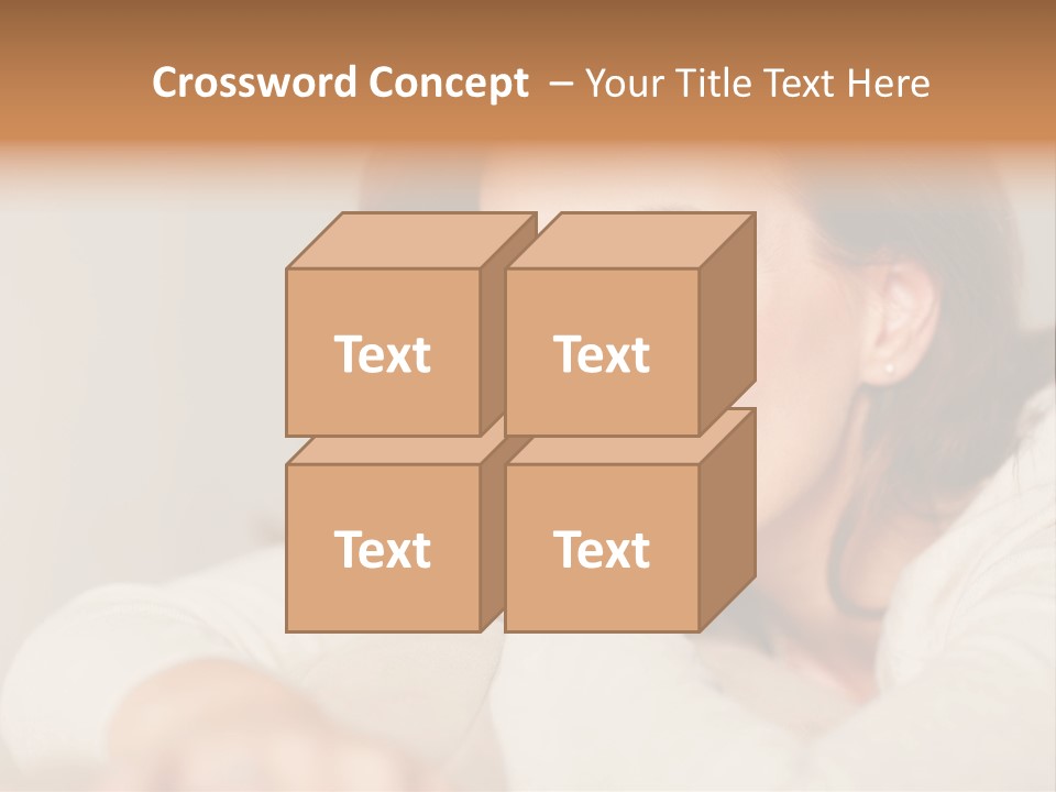 Woman Low Optic PowerPoint Template