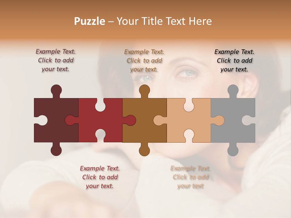 Woman Low Optic PowerPoint Template