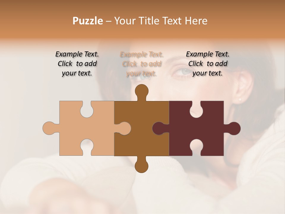 Woman Low Optic PowerPoint Template