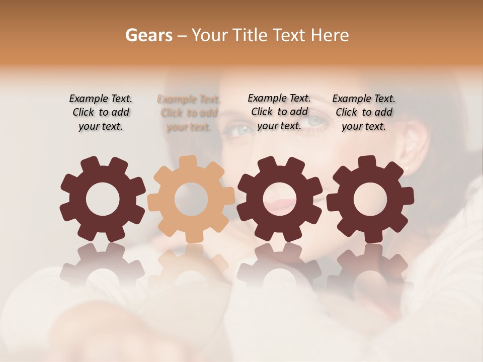 Woman Low Optic PowerPoint Template