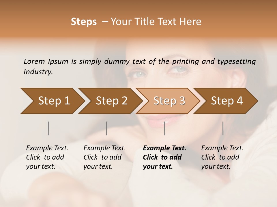 Woman Low Optic PowerPoint Template