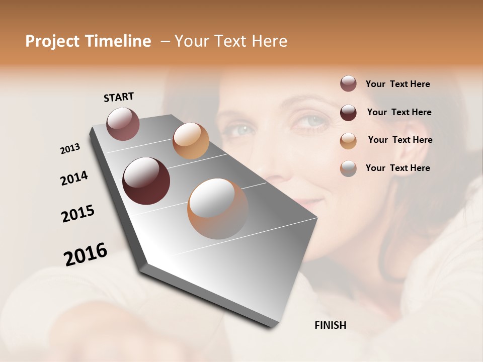 Woman Low Optic PowerPoint Template