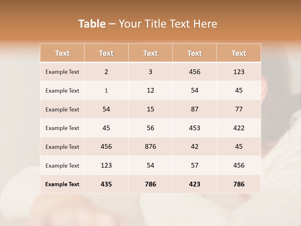 Woman Low Optic PowerPoint Template