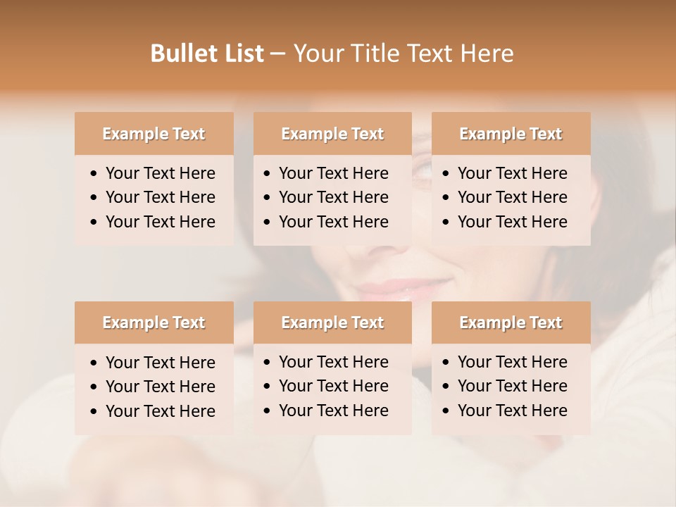 Woman Low Optic PowerPoint Template