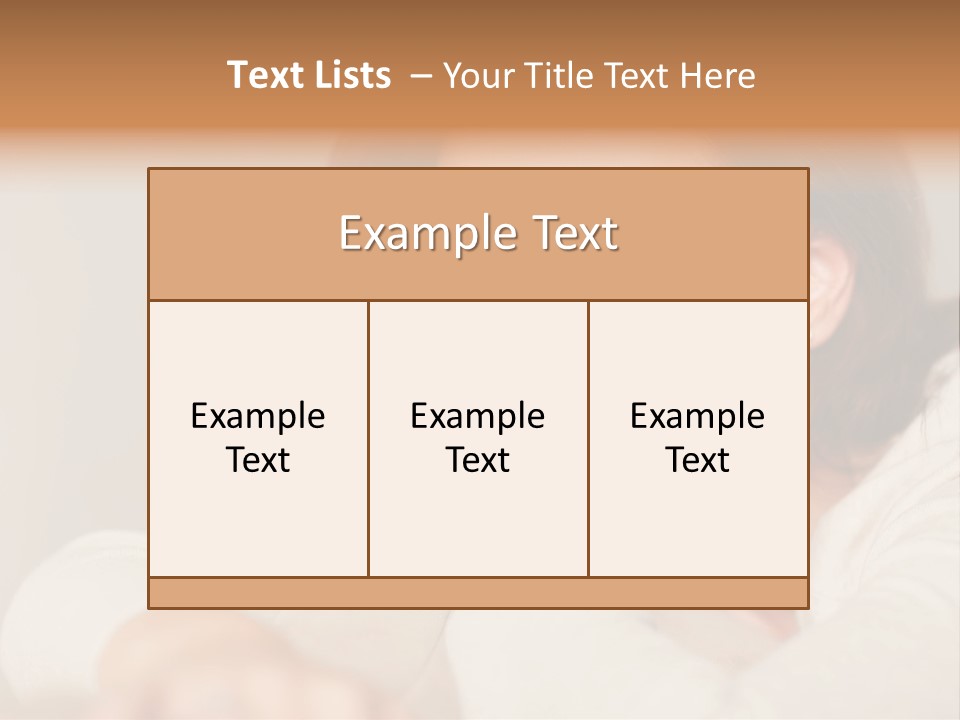 Woman Low Optic PowerPoint Template