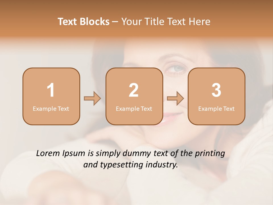 Woman Low Optic PowerPoint Template