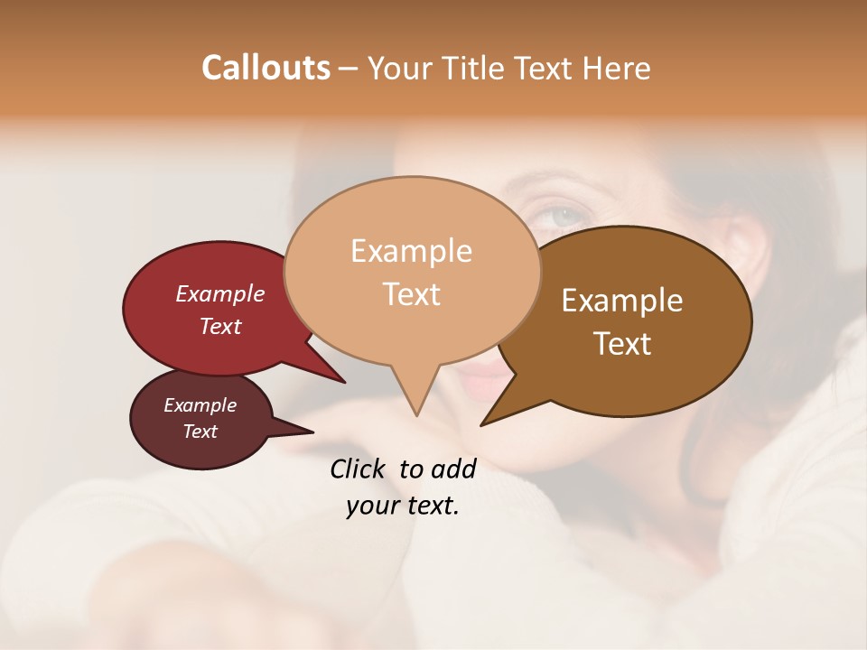 Woman Low Optic PowerPoint Template