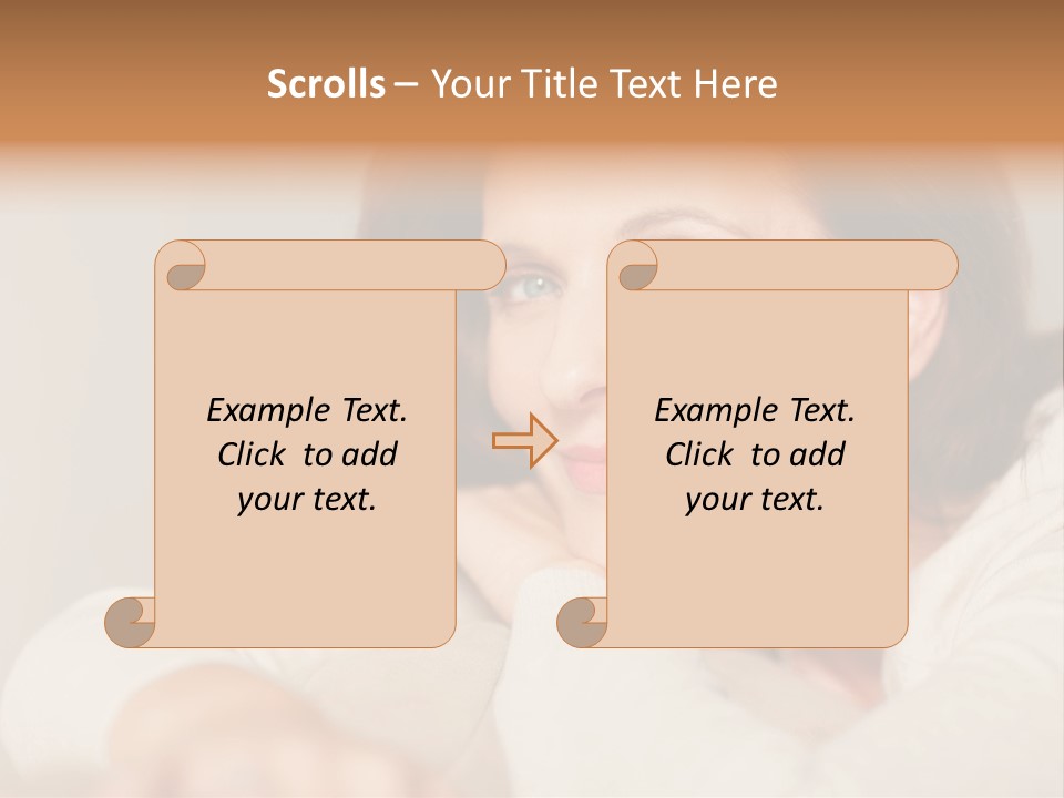 Woman Low Optic PowerPoint Template