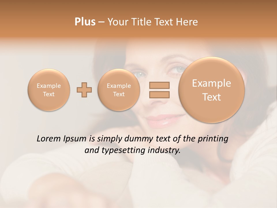 Woman Low Optic PowerPoint Template
