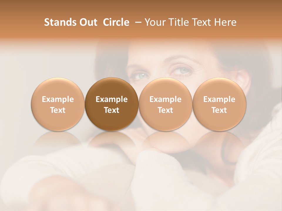 Woman Low Optic PowerPoint Template