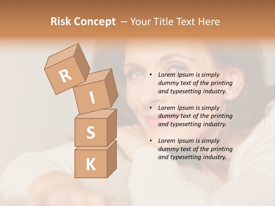 Woman Low Optic PowerPoint Template