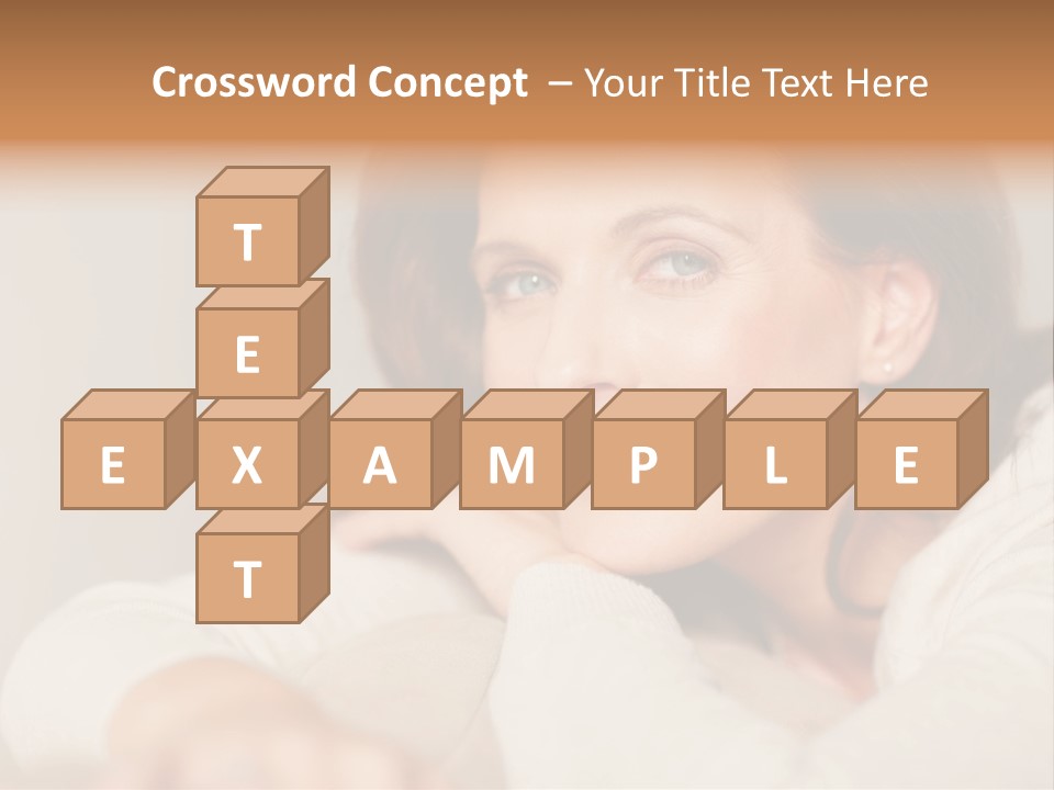 Woman Low Optic PowerPoint Template