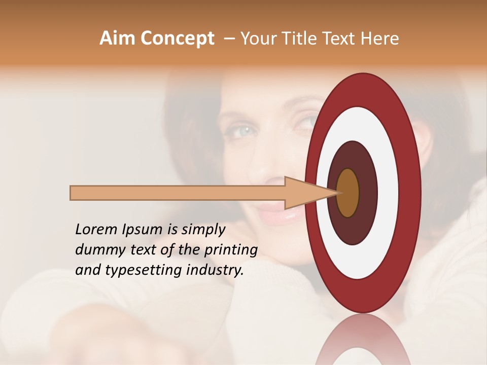 Woman Low Optic PowerPoint Template