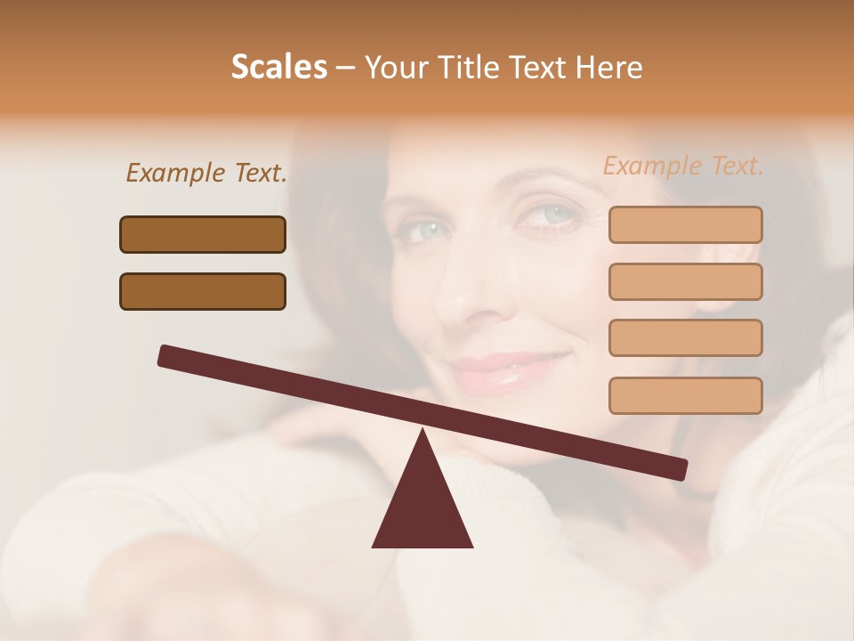 Woman Low Optic PowerPoint Template