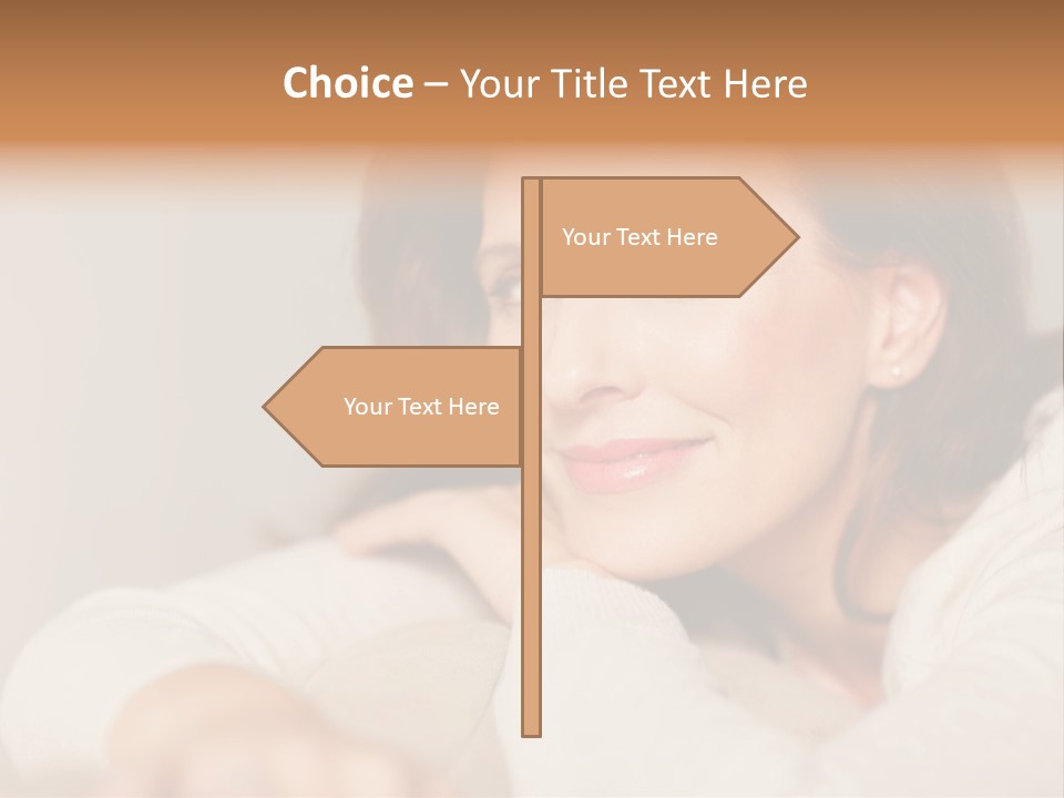 Woman Low Optic PowerPoint Template