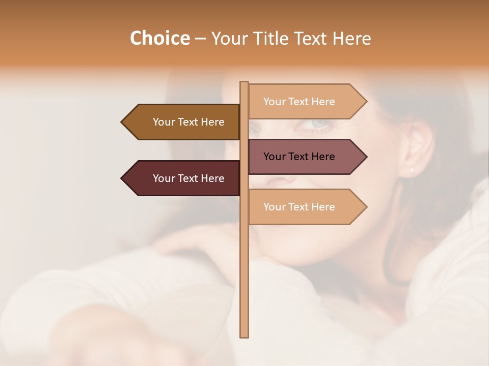 Woman Low Optic PowerPoint Template