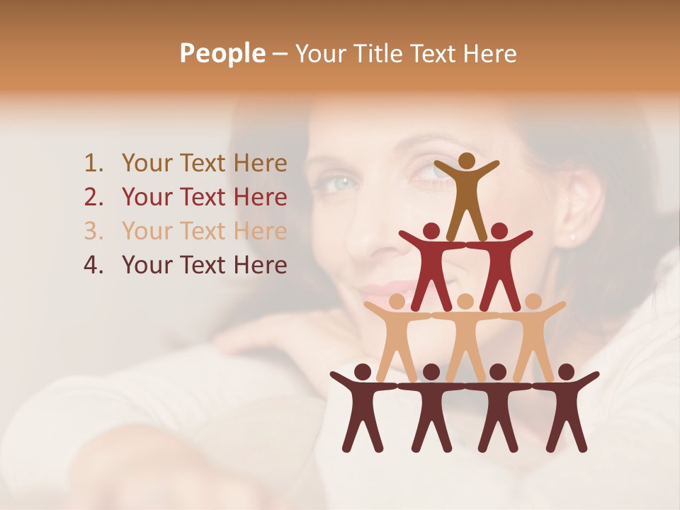 Woman Low Optic PowerPoint Template