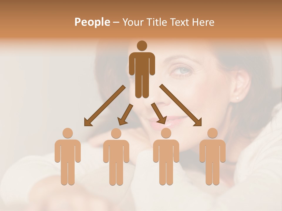 Woman Low Optic PowerPoint Template