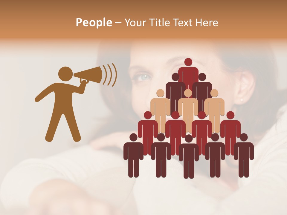 Woman Low Optic PowerPoint Template