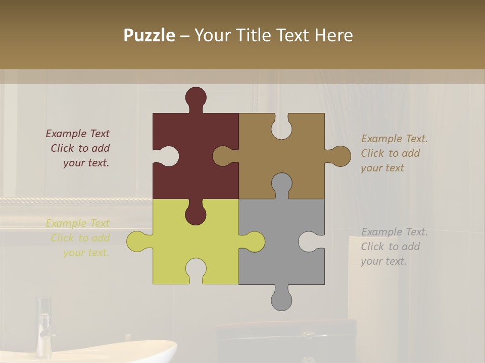 Isolated Girl Cosmetics PowerPoint Template