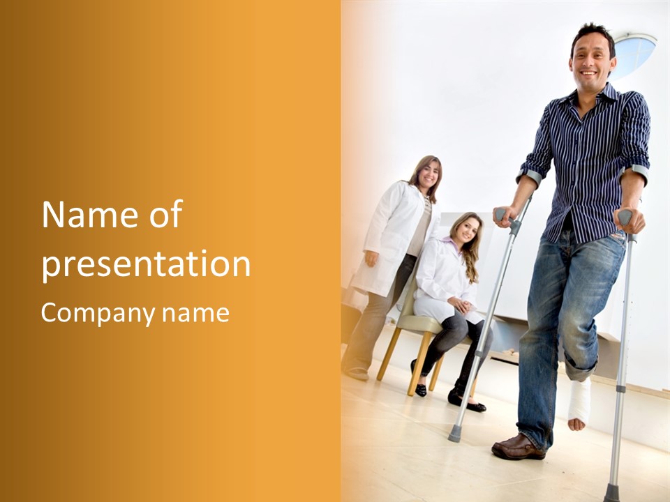 Clinic Guy Doc PowerPoint Template