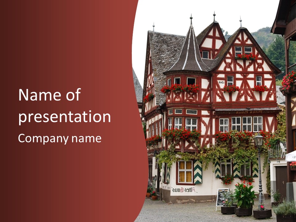 Rhinelandpalatinate Mittelrheintal Bacharach PowerPoint Template